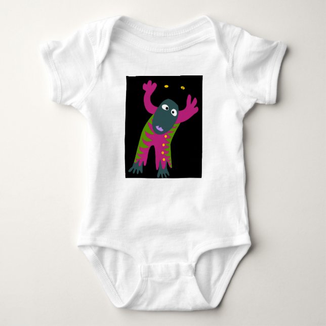 face baby bodysuit (Front)