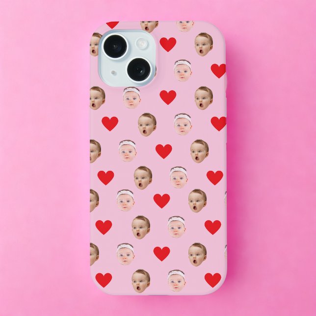 Face Baby, Custom Photo Face, Baby Gift  iPhone 15 Case (Creator Uploaded)
