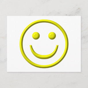 Face - Be happy! Postcard