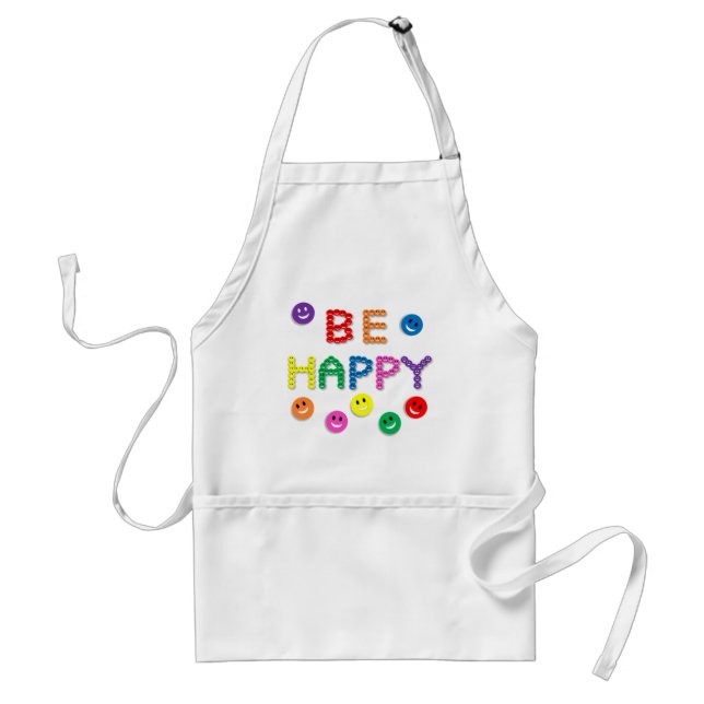 Face Be Happy Standard Apron (Front)