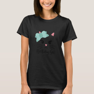 Face cat queen smile cat cute kids girls 1 T-Shirt