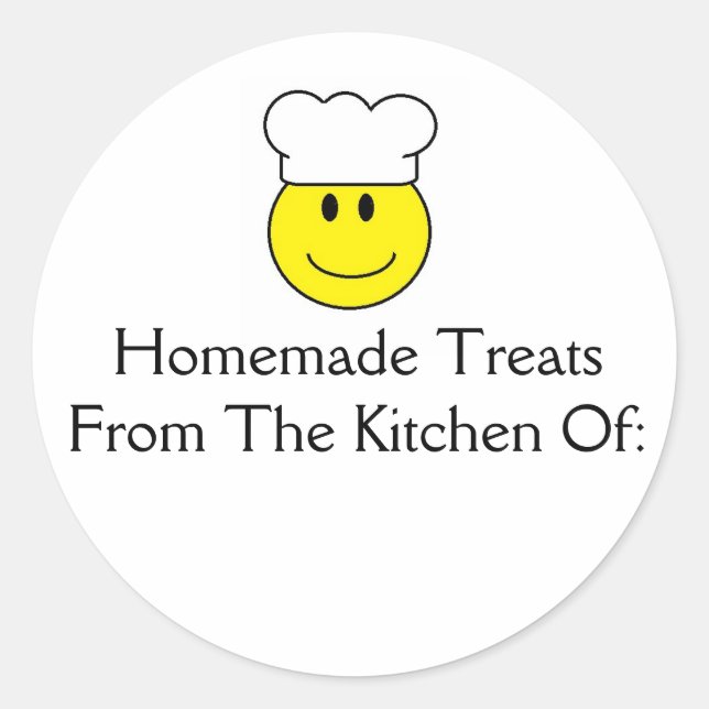 Face Chef Homemade Treats Sticker (Front)