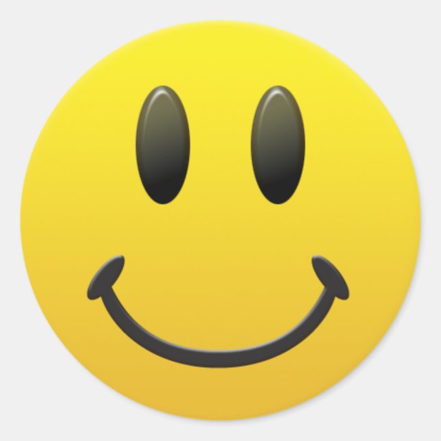 face classic round sticker (Front)