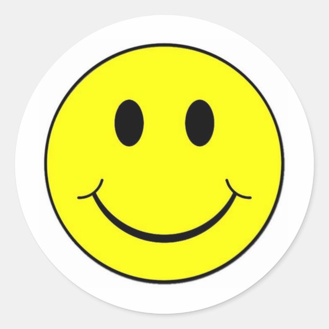 face classic round sticker (Front)