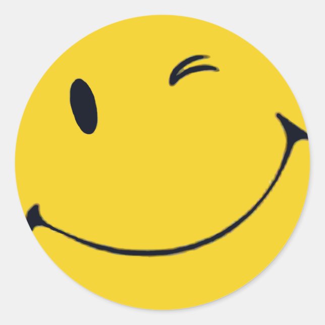 Face Classic Round Sticker (Front)