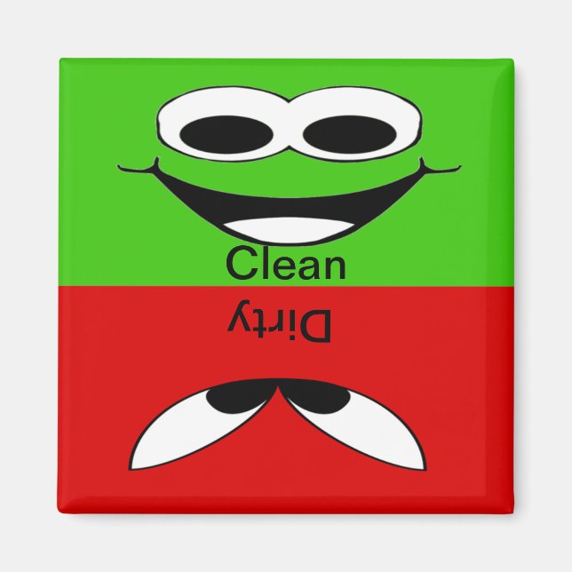 Face Clean and Dirty Magnet (Front)
