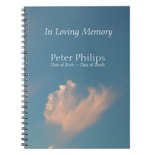 Face Cloud 3 Memorial Remembrance GuestBook Notebook