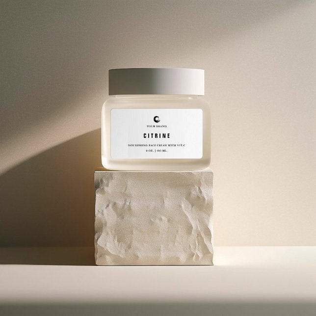 Face Cream Small Jar Label (Creator Uploaded)