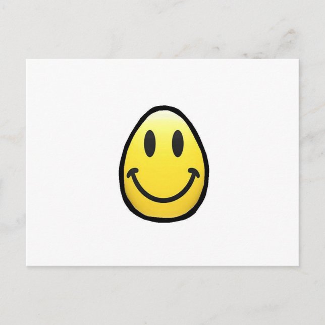 Face Egg-cellent Holiday Postcard (Front)