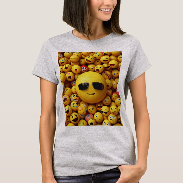 Face Emojis: When Expressions Expire" T-Shirt (Front)