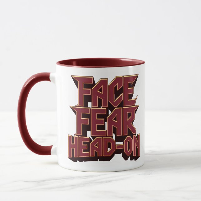 Face Fear Head-On Mug (Left)