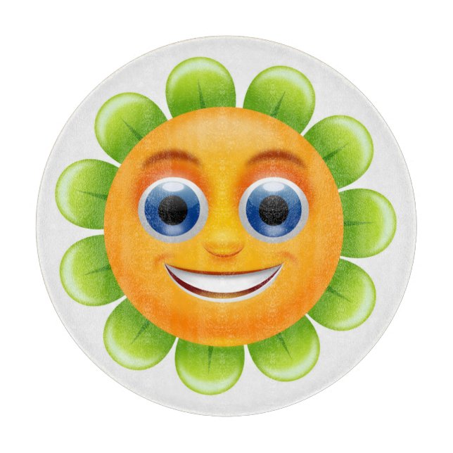 FACE FLOWER CUTTING BOARD (Front)