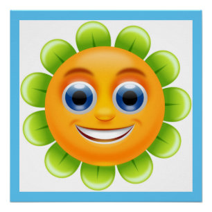 FACE FLOWER POSTER