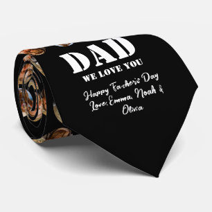 Face Funny Father's Day photo collage Tie