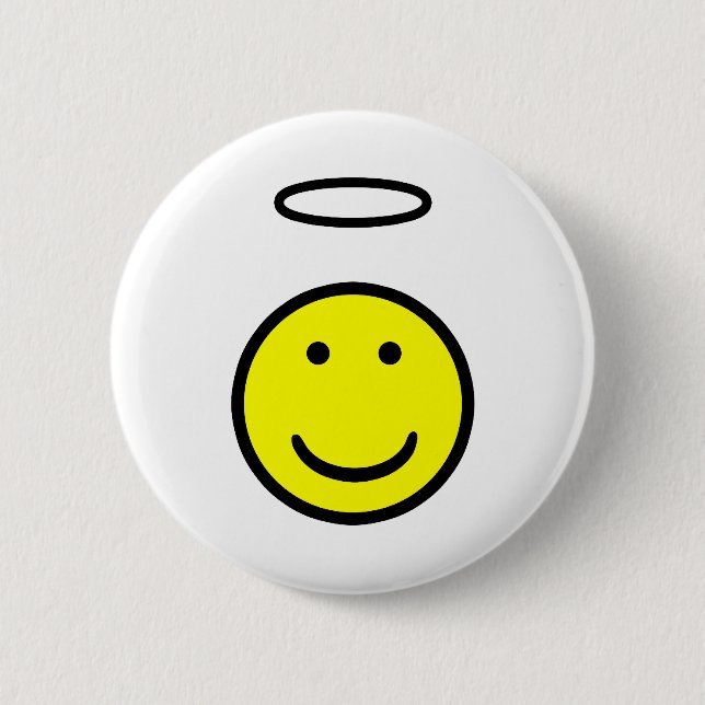 Face Halo 6 Cm Round Badge (Front)