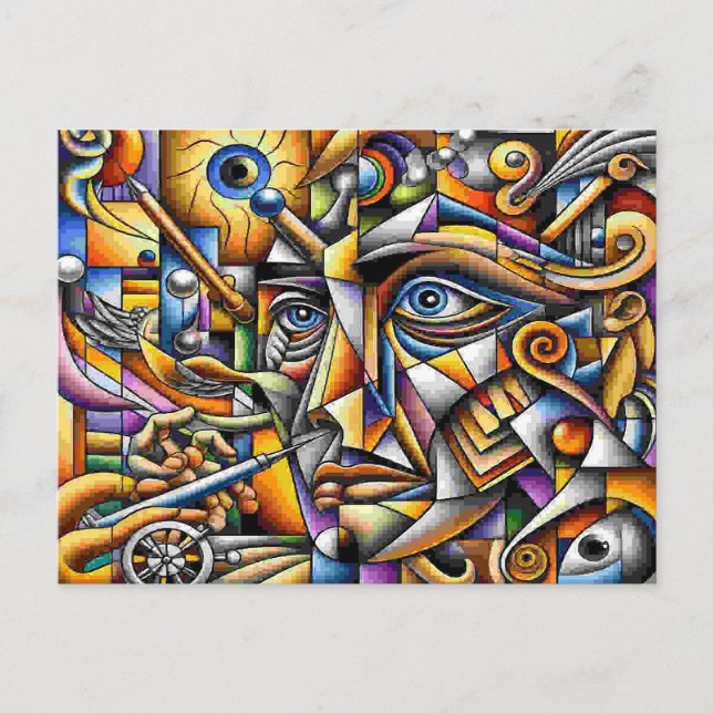 face holiday postcard (Front)