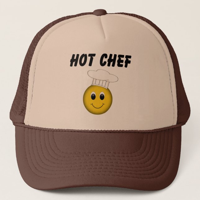 Face Hot Chef Trucker Hat (Front)