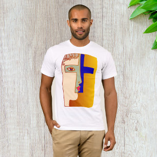 Face In A Cross Mens T-Shirt