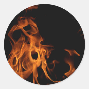 Face in the Fire Sticker