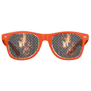 Face in the Flames Party Glasses