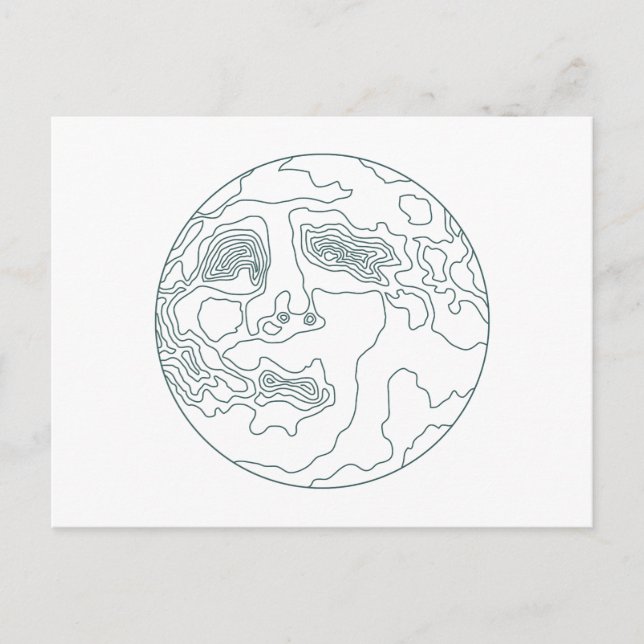 face in the moon postcard (Front)