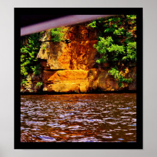 Face in the Rocks Poster