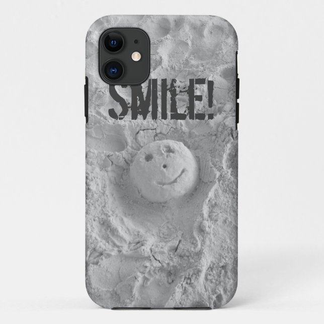 Face in the Sand iPhone Case (Back)