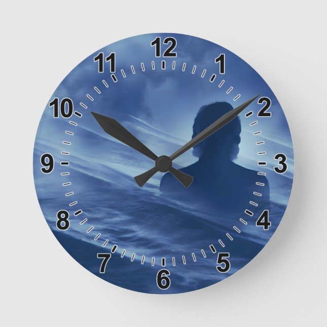Face it Alone Round Clock (Front)