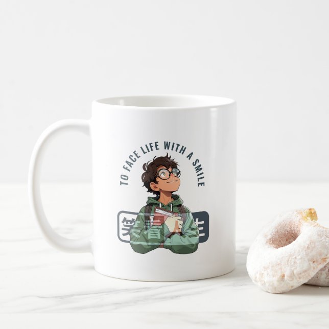 Face life with a smile | 11# Classic Mug (With Donut)