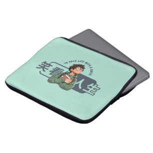 Face life with a smile 13" laptop sleeve