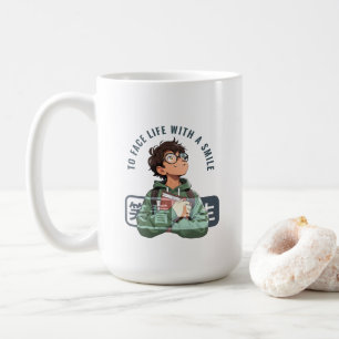 Face life with a smile   15# Classic Mug