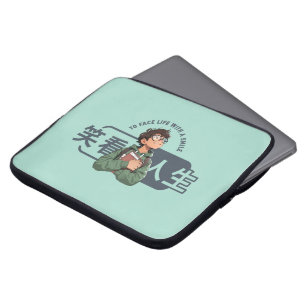 Face life with a smile 15" laptop sleeve