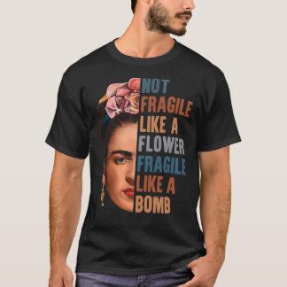 face like a flower Frida Kahlo painter art for fan T-Shirt