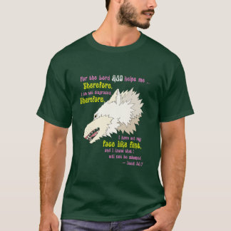 Face Like Flint: White Wolf for Dark Shirts
