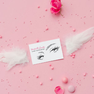 Face long lashes Lash Extension business card