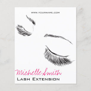 Face long lashes Lash Extension Flyer