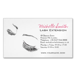 Face long lashes Lash Extension Magnetic Business Card
