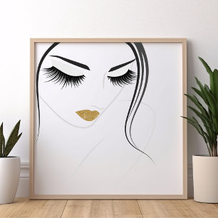 Face long lashes Lash Extension Poster