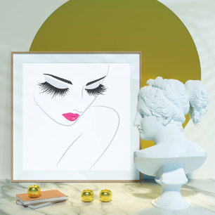 Face long lashes Lash Extension Poster