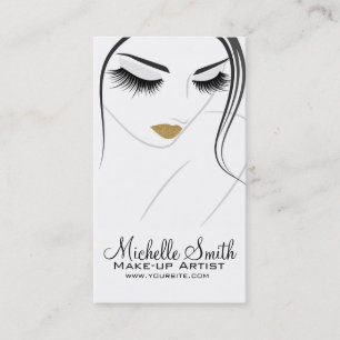 Face long lashes Lash Extensions Business Card