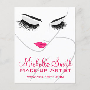 Face long lashes Lash Extensions Flyer