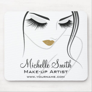 Face long lashes Lash Extensions Mouse Pad
