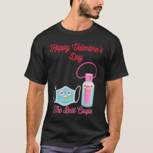 Face Mask and Hand Sanitizer In Love for Valentine T-Shirt
