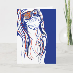 face mask blues card