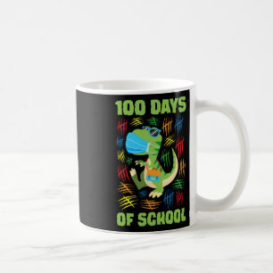 Face Mask Fun 100 Days Of School Boys Girls  Coffee Mug