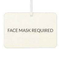 Face Mask Required black and white simple Sign