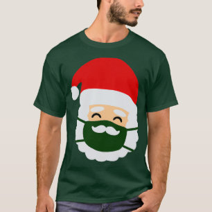 Face Mask Santa Christmas Moustache Classic TShirt