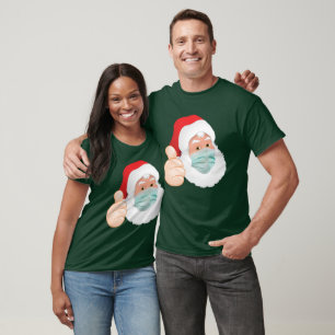 Face Mask Santa Claus with Thumbs Up, ZSD T-Shirt