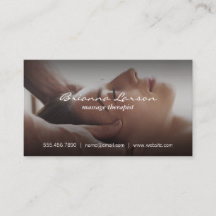 Face Massage   Spa Business Card
