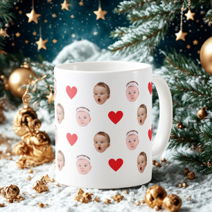 Face Mug, Custom Photo mug, Baby Gift Large Coffee Mug